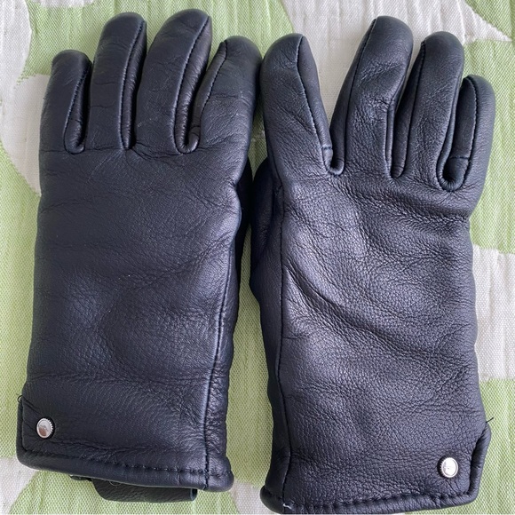 Shinola Detroit x Geier Leather Deerskin lined gloves — sz 7 — worn twice - Picture 5 of 8